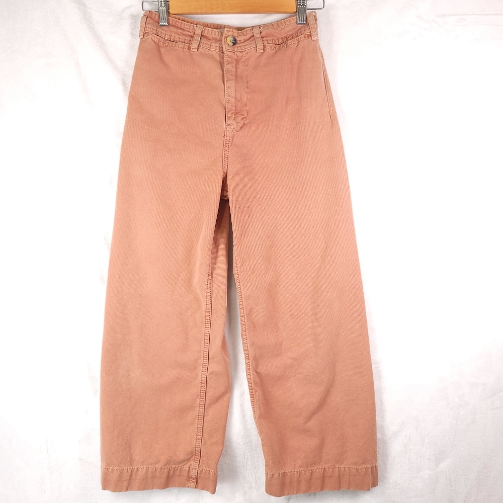 We The Free Wide Leg Corduroy Pants in Dusty Rose